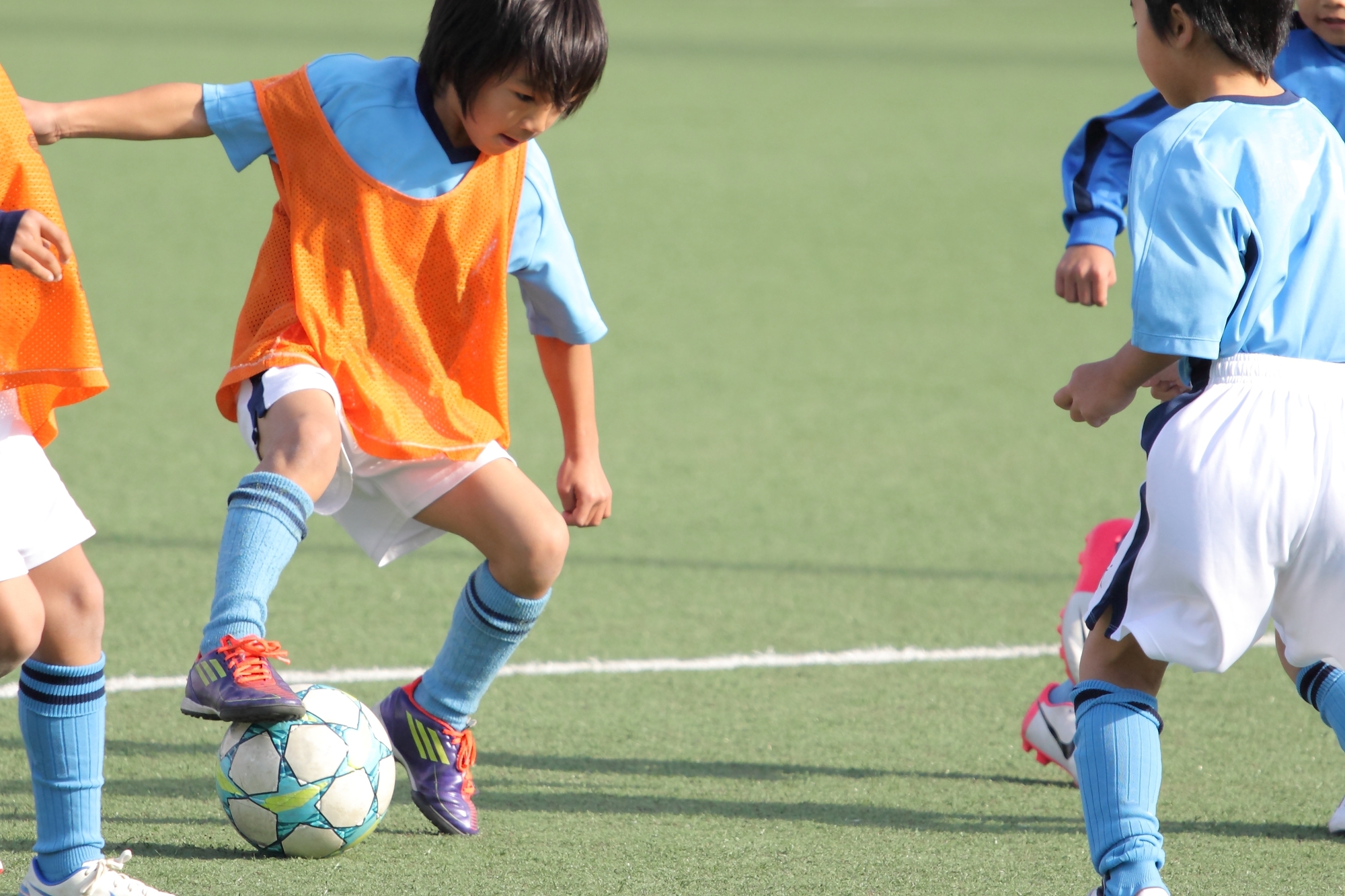 利き足の練習メニュー 中級編 ジュニアサッカーの上達練習指導法